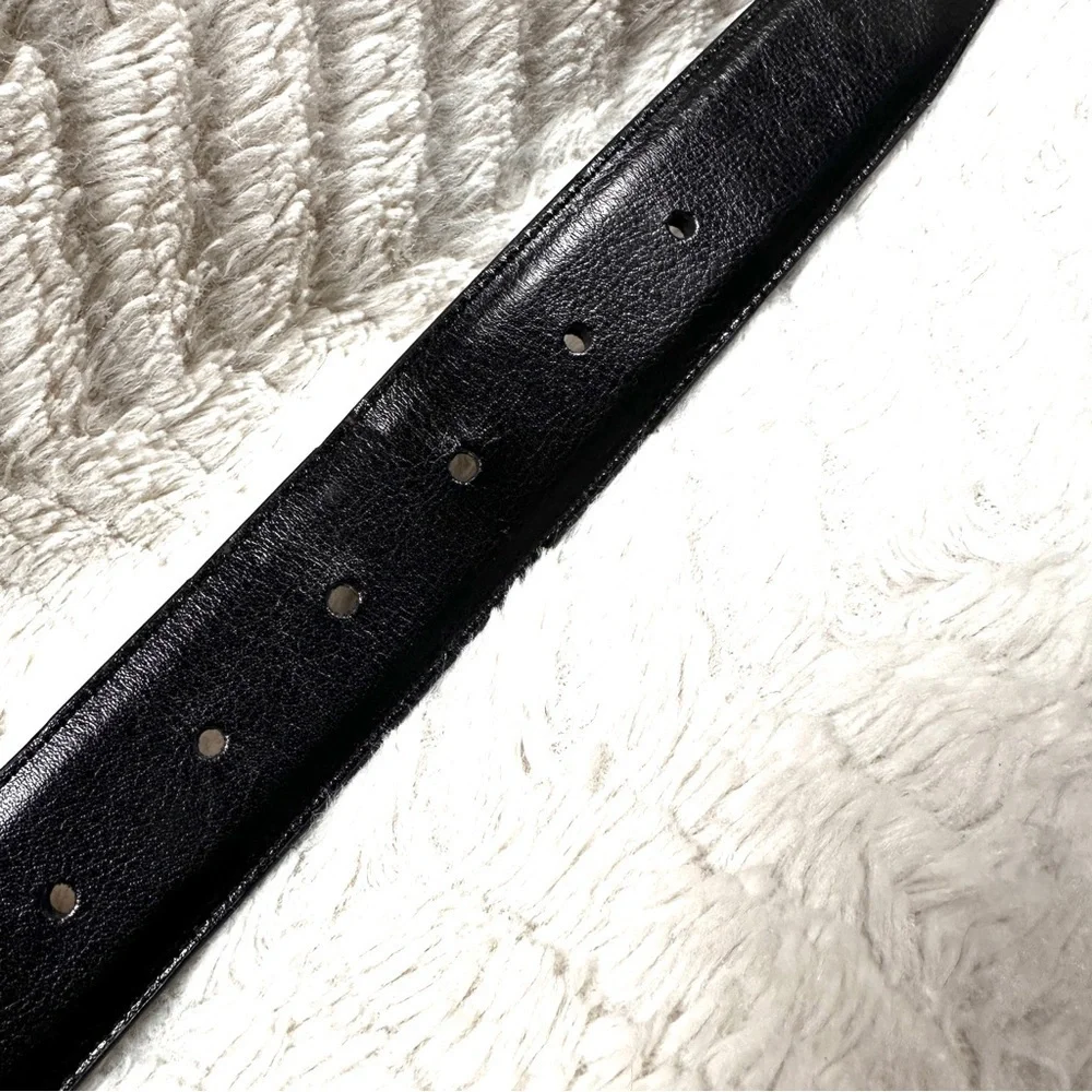 Original Penguin by Munsingwear REVERSIBLE Leather Black & Brown Belt,  size 34